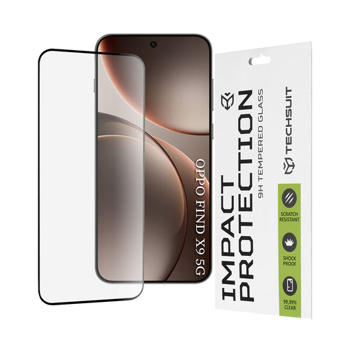 Folie de protectie pentru OPPO Find X9, Techsuit 111D Full Cover / Full Glue Glass