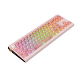 Tastatura Havit Gaming Keyboard (KB896L), USB-C, cu Lumini RGB, 71 Keys, 1.2m, 350mA, 5V, roz