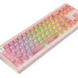 Tastatura Havit Gaming Keyboard (KB896L), USB-C, cu Lumini RGB, 71 Keys, 1.2m, 350mA, 5V, roz
