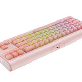 Tastatura Havit Gaming Keyboard (KB896L), USB-C, cu Lumini RGB, 71 Keys, 1.2m, 350mA, 5V, roz
