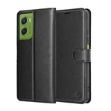 Husa pentru Motorola Moto G06, Techsuit Leather Folio, negru