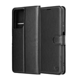 Husa pentru Motorola Moto G06, Techsuit Leather Folio, negru