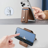 Portofel ESR Geo HaloLock Wallet Stand (2K6091062), maro