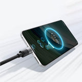 Cablu Baseus de date StarSpeed (P10319900211-00), Incarcare rapida, USB to Micro-USB, Type-C, Lightning, 100W, 1.5m, alb