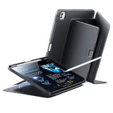 Husa tableta pentru iPad Pro 13 (2024), ESR Flip Hybrid (cu Pencil Holder), albastru