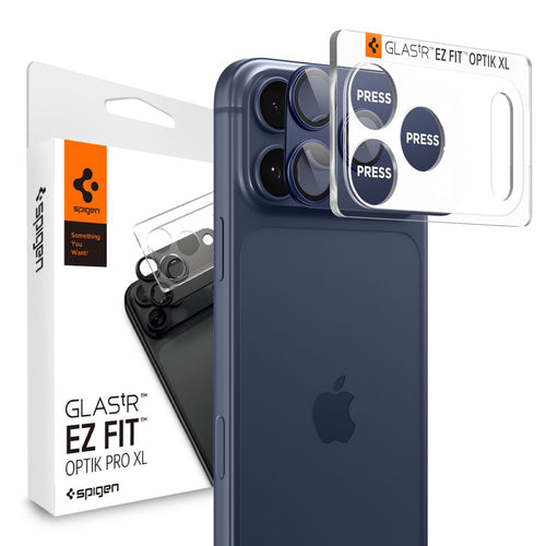 Folie de protectie pentru iPhone 17 Pro Max, Spigen Optik.tR EZ Fit Pro XL Camera Glass (AGL10651)