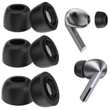 Husa pentru (3 pack) Replacement Ear Tips AirVibe (ET3) -pentru Samsung Galaxy Buds 3 Pro, Premium Silicon S, M, L Sizes, Techsuit, alb