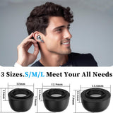 Husa pentru (3 pack) Replacement Ear Tips AirVibe (ET3) -pentru Samsung Galaxy Buds 3 Pro, Premium Silicon S, M, L Sizes, Techsuit, alb