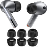 Husa pentru (3 pack) Replacement Ear Tips AirVibe (ET3) -pentru Samsung Galaxy Buds 3 Pro, Premium Silicon S, M, L Sizes, Techsuit, alb