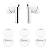 Husa pentru (3 pack) Replacement Ear Tips AirVibe (ET3) -pentru Samsung Galaxy Buds 3 Pro, Premium Silicon S, M, L Sizes, Techsuit, alb