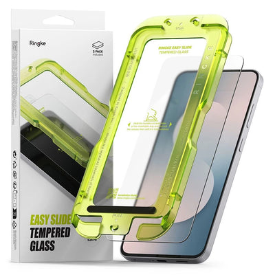 Folie de protectie pentru Samsung Galaxy S25 FE, Ringke Easy Slide Tempered Glass (2 pack)