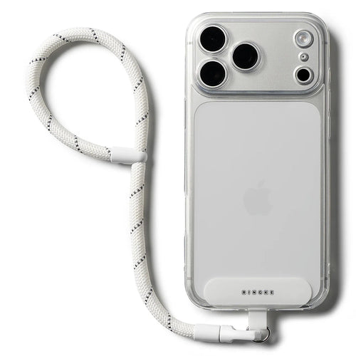 Ringke Universal Holder Hand Strap Link Flow P-Type, Crossbody Lanyard pentru Phone Cases, reglabil, Cloud Alb
