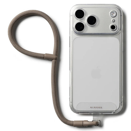 Ringke Universal Holder Hand Strap Link Flow P-Type, Crossbody Lanyard pentru Phone Cases, reglabil, Mocha Mousse