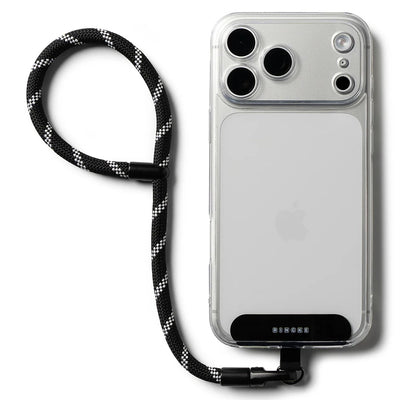 Ringke Universal Holder Hand Strap Link Flow P-Type, Crossbody Lanyard pentru Phone Cases, reglabil, Shade Negru