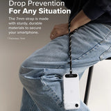 Ringke Universal Holder Hand Strap Link Flow P-Type, Crossbody Lanyard pentru Phone Cases, reglabil, Candy Roz