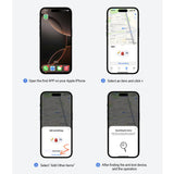 Dispozitiv anti-pierdere Acefast Smart Tracker (S1), Compatible cu Apple Find My (iOS Only), Bluetooth, 230mAh, negru