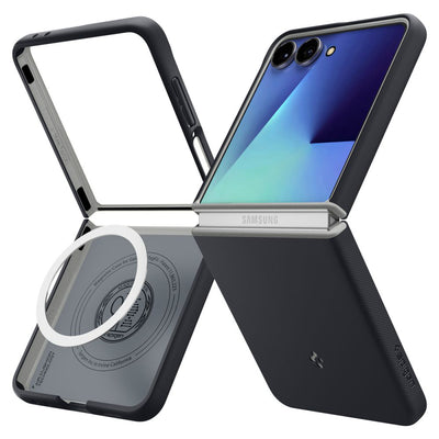 Husa pentru Samsung Galaxy Z Flip7, Spigen Caseology Nano Pop MagSafe (ACS11158), negru