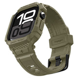 Curea pentru Apple Watch 10 46mm, Spigen Rugged Armor Pro V2 (ACS10507), kaki