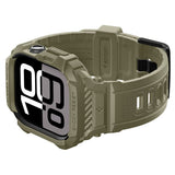 Curea pentru Apple Watch 10 46mm, Spigen Rugged Armor Pro V2 (ACS10507), kaki