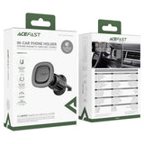 Suport auto Acefast Prindere magnetica, pentru Grila ventilatie, Secure Fit, Non-slip Pad, Matte Surface, pentru 4.7-6.9 Phone, negru