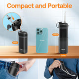 Bitvae Water Flosser P1 (BVP1), cu Telescopic Water Tank, 4x 360° Rotating Nozzle, pentru Sensitive Teeth, IPX7, Negru