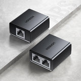 Adaptor UGREEN Adapter CM210 (50923), RJ45 Splitter 1 to 2, 1000Mbps, Negru
