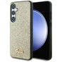 Husa pentru Samsung Galaxy S24, Guess Glitter Script (GUHCS24SHGGSHD), auriu
