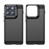 Husa pentru Motorola Edge 70, Techsuit Carbon Silicone, albastru