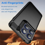 Husa pentru Motorola Edge 70, Techsuit Carbon Silicone, albastru