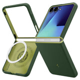 Husa pentru Samsung Galaxy Z Flip7, Spigen Caseology Nano Pop MagSafe (ACS11159), verde