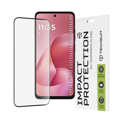Folie de protectie pentru Motorola Moto G57 Power, Techsuit 111D Full Cover / Full Glue Glass