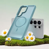 Husa pentru Samsung Galaxy S26 Ultra, Techsuit HaloFrost II MagSafe, verde menta