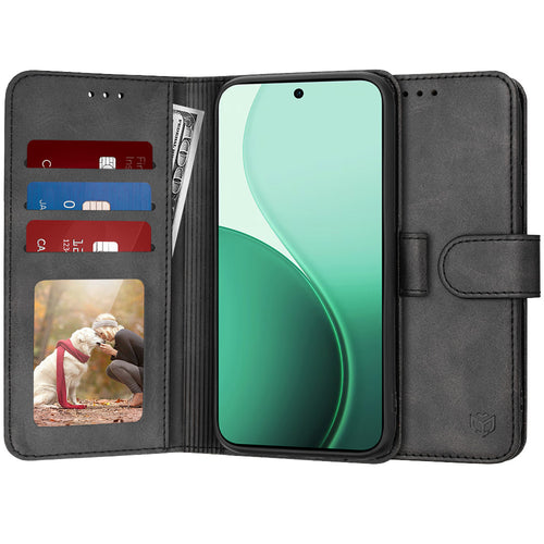 Husa pentru OPPO Reno14, Techsuit Diary Book, negru