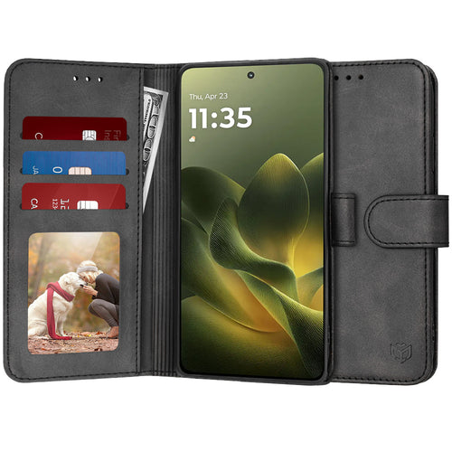 Husa pentru Motorola Edge 70, Techsuit Diary Book, negru