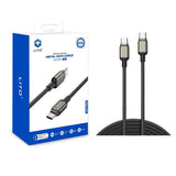 Cablu Lito de date (LD17), Type-C to Type-C, Incarcare rapida, Braided Nylon, negru