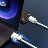Cablu Lito de date Magnetic 4in1 (LD21), 5A High Current, 100W Incarcare rapida, Magnetic Design, Integrat Smart Chip, alb