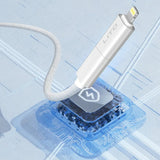 Cablu Lito de date Magnetic 4in1 (LD21), 5A High Current, 100W Incarcare rapida, Magnetic Design, Integrat Smart Chip, alb