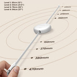 Cablu UGREEN de date (L531), Type-C to Type-C, Retractabil, Incarcare rapida, PD 3.0, 100W, E-maker Chip, 1m, alb