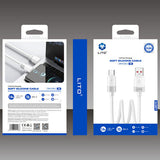 Cablu Lito de date Liquid Silicon (LD07), USB to Type-C, Incarcare rapida, Anti-freeze, Anti-fire, alb