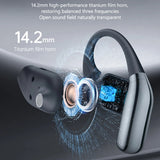 Casti wireless Yesido (YSP26), cu Bluetooth V5.4, LCD, Open-ear Design, 14.2mm Difuzor, 500mAh, negru
