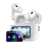 Casti wireless Yesido (TWS29), cu LCD Screen, TWS, Microfon, Bluetooth, In-ear, 360mAh, alb
