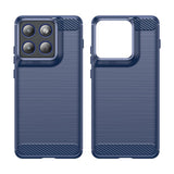 Husa pentru Motorola Edge 70, Techsuit Carbon Silicone, albastru
