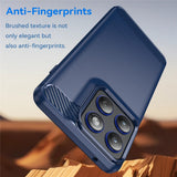 Husa pentru Motorola Edge 70, Techsuit Carbon Silicone, albastru