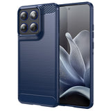 Husa pentru Motorola Edge 70, Techsuit Carbon Silicone, albastru
