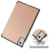 Husa tableta pentru Lenovo Idea Tab Plus 12.1, Techsuit FoldPro, roz