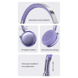 Casti wireless Acefast Wireless Headset (H8), Type-C, Bluetooth 5.4, ANC Mode, Hybrid Reducere zgomot, 500mAh, Professional HiFi, argintiu