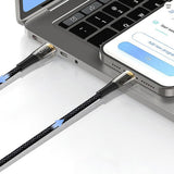 Cablu Lito de date Transparent (LD01), Type-C to Lightning, Incarcare rapida 27W, Braided, Auriu Plated Interface, 1.2m, negru