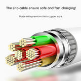 Cablu Lito de date Liquid Silicon (LD03), Type-C to Type-C, Incarcare rapida, 60W, 1m, alb