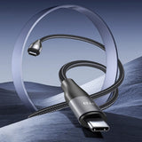 Cablu Lito de date (LD23CC), Type-C to Type-C, Incarcare rapida, Braided Nylon, 100W, 480Mbps, 1m, negru