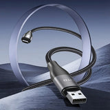 Cablu Lito de date (LD23T), USB to Type-C, Incarcare rapida, Braided Nylon, 6A, 480Mbps, 1m, negru